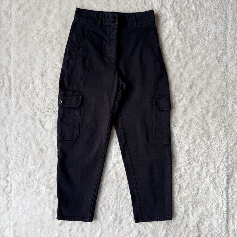 Wilfred Free Aritzia Black High Rise Utility Cargo Pant US8 Classic Contemporary - Picture 6 of 14